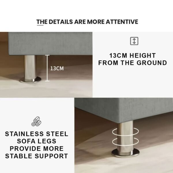 1-1.jpg Finsso 3 Seater Velvet Foldable Sofa Bed