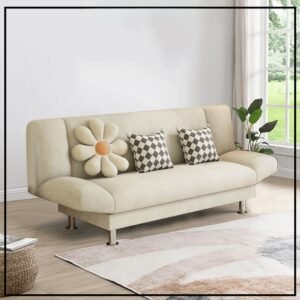 Finsso 3 Seater Velvet Foldable Sofa Bed