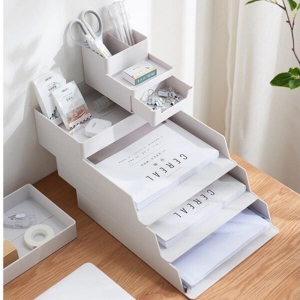 Multipurpose Stackable Document Organizer Pen Holder