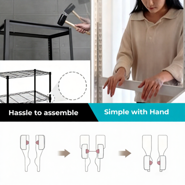 Adjustable Heavy Duty Metal Boltless Rack 5L