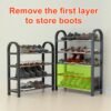 5 Tier Multi-layer Stainless Steel Shoe Rack