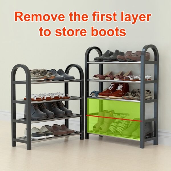 5 Tier Multi-layer Stainless Steel Shoe Rack