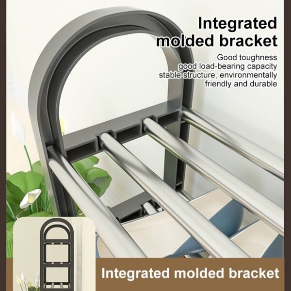 5 Tier Multi-layer Stainless Steel Shoe Rack