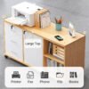163.jpg Office File Cabinet With Lock Wooden Cabinet With Wheels Under Table