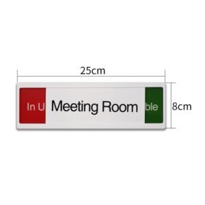 Office Door Sign Meeting Room In Use Available Sign Practical Slide Door Sign