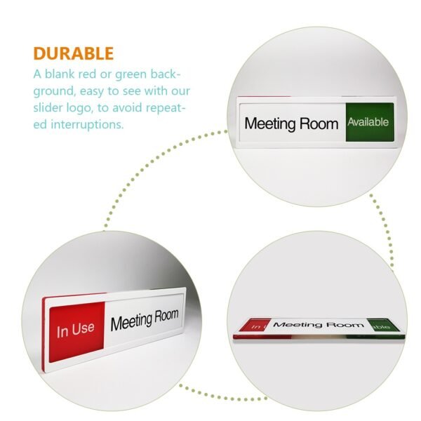 263.jpg Office Door Sign Meeting Room In Use Available Sign Practical Slide Door Sign