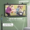 Projector Screen With Stand 72 Inch Portable And Storable Projection Screen Full HD 4K