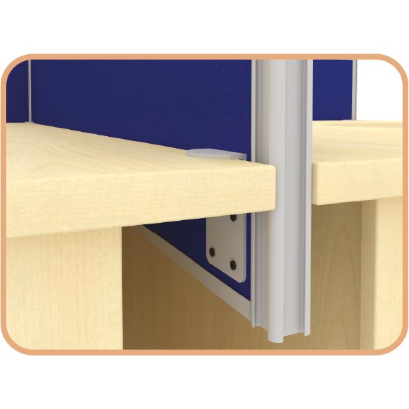 F1 Matrix Office Workstation 20MM Matrix System Ottelia Concept 1 L Shape 4 Seater Cluster of Workstation