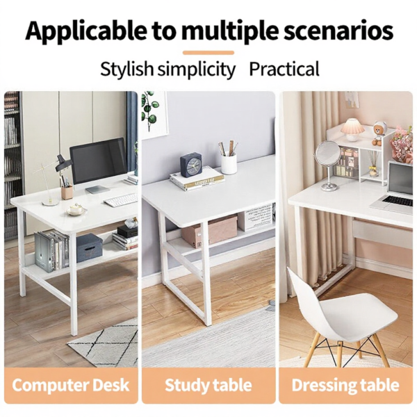 MDF Desk with Steel Frame