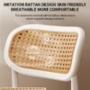 Rattan dining chair Nordic household simple stackable chair