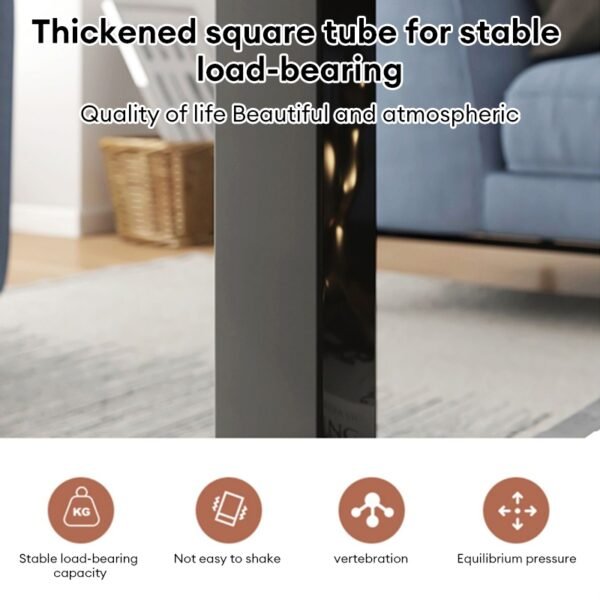 74.jpg 2 Layer Coffee Table Marble Pattern Sofa Side Table