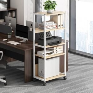 Multipurpose Storage Rack Printer Shelf Simple Office Bookshelf