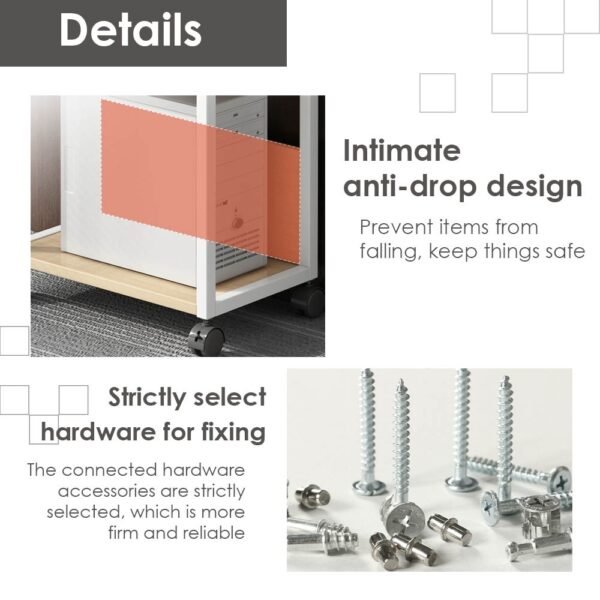 Multipurpose Storage Rack Printer Shelf Simple Office Bookshelf