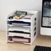 91-1.jpg Office File Document Holder Tray Stationery Box Desk Storage Rack