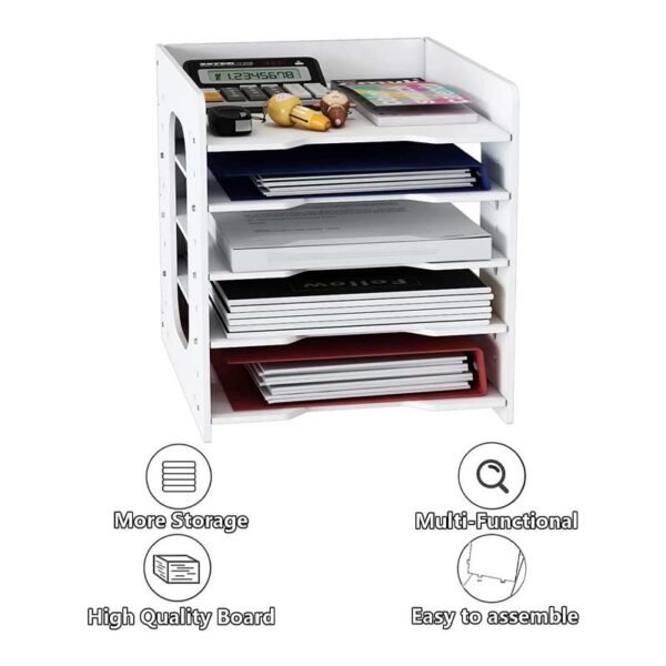 92-1.jpg Office File Document Holder Tray Stationery Box Desk Storage Rack