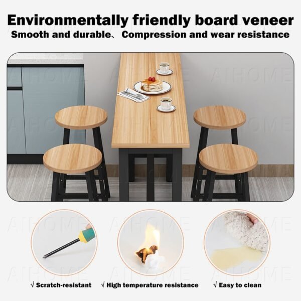 Simple Long High Table Bar Set